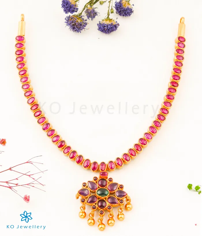 Silversmith The Dwija Silver Reversible Addige Necklace Necklaces