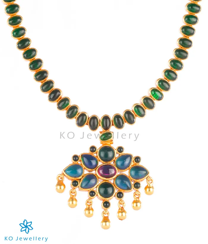 Silversmith The Dwija Silver Reversible Addige Necklace Necklaces