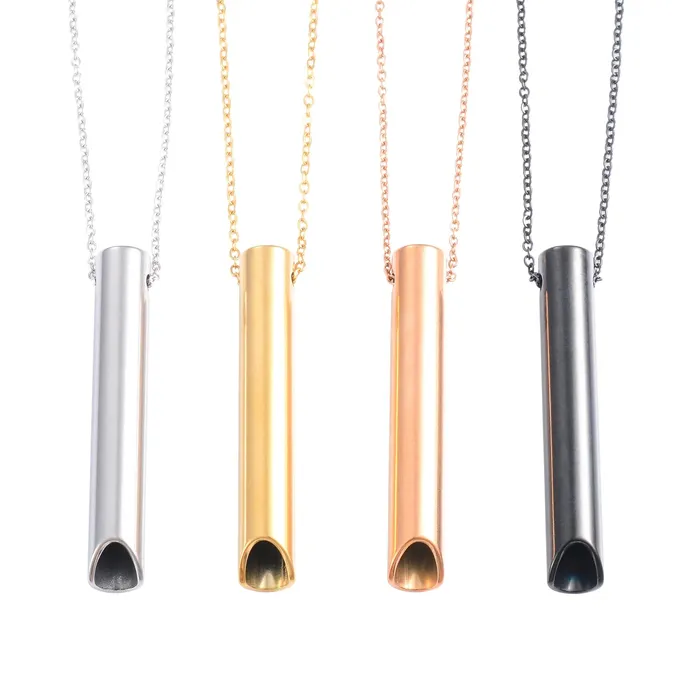 Stainless Steel Anxiety Breathing Necklace Life Changing Energy Necklaces