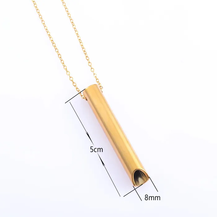 Stainless Steel Anxiety Breathing Necklace Life Changing Energy Necklaces