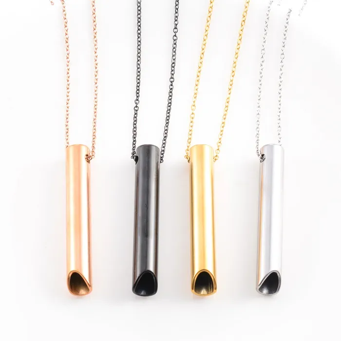 Stainless Steel Anxiety Breathing Necklace Life Changing Energy Necklaces