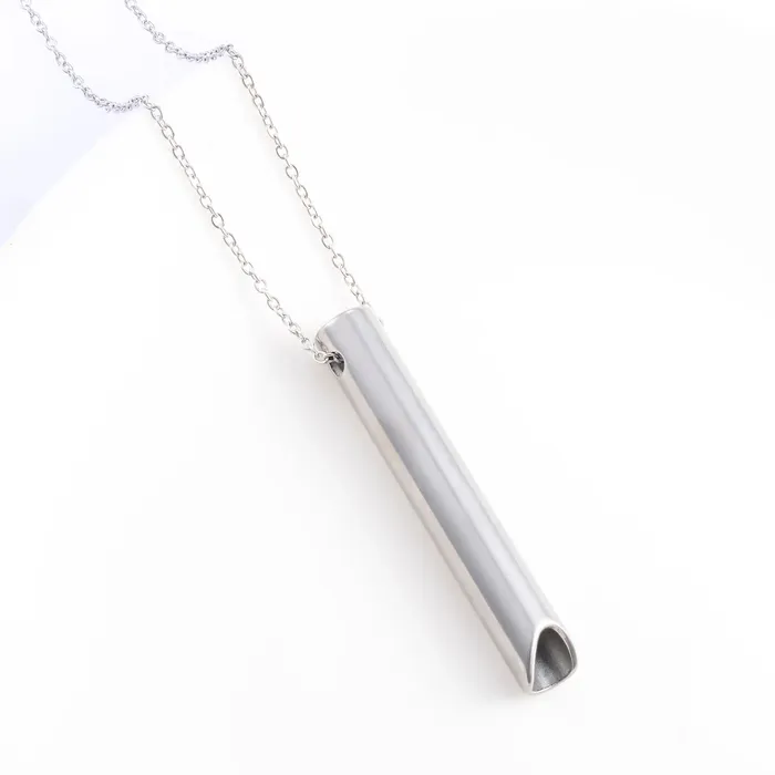 Stainless Steel Anxiety Breathing Necklace Life Changing Energy Necklaces