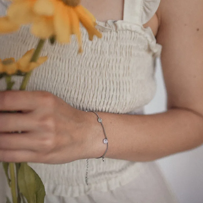 Textured Circle Bracelet Silver Hey Happiness Bracelets Textured Circle Bracelet Silver Hey Happiness Bracelets