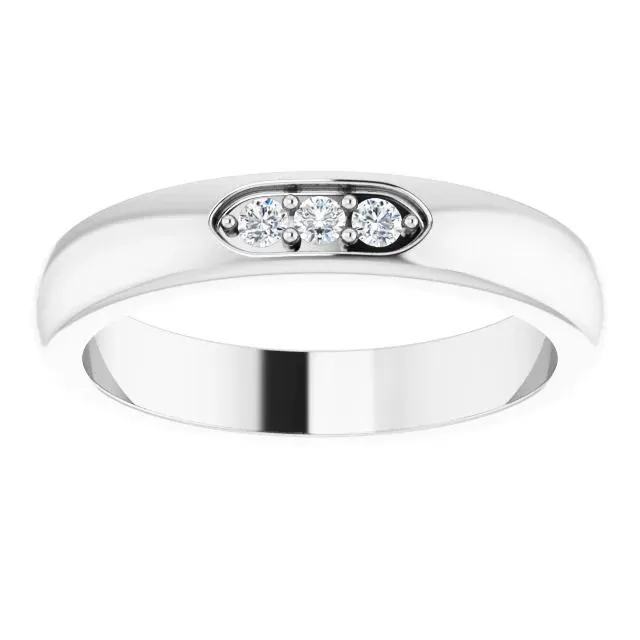 ThreeStone Natural Earth Mined Diamond Mens Ring 050 Carats White Gold Jewelry New GB Rings ThreeStone Natural Earth Mined Diamond Mens Ring 050 Carats White Gold Jewelry New GB Rings