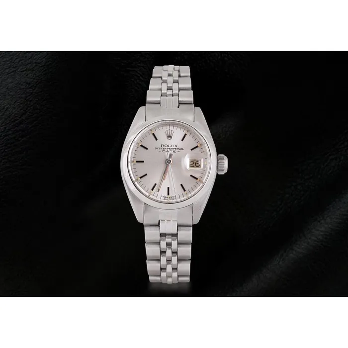 Watches GB Ss Jubilee Lady Date Watch Silver Stick Dial Rolex Datejust