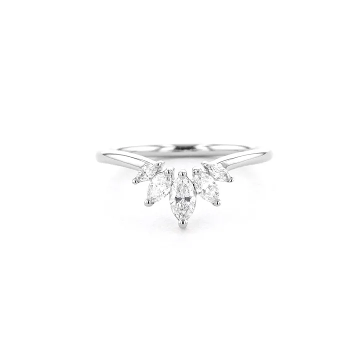 16mm Marquise Tiara Ring Princess Bride Diamonds Rings