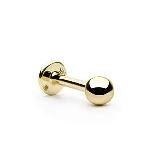14g Yellow 14k Gold Labret Tulsa Body Jewelry PreStyled Sets