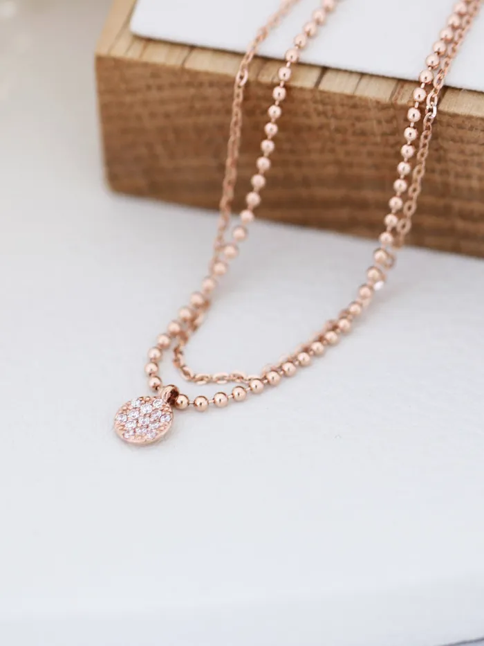 14K 18K Gold CZ Charm Ball Bracelet MinimalBijoux Bracelets