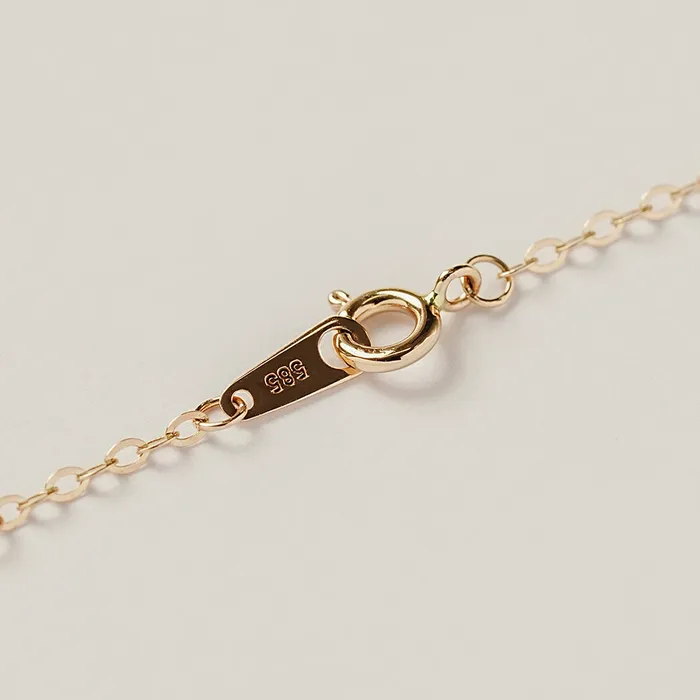14K 18K Gold Moissanite Necklace MinimalBijoux Necklaces