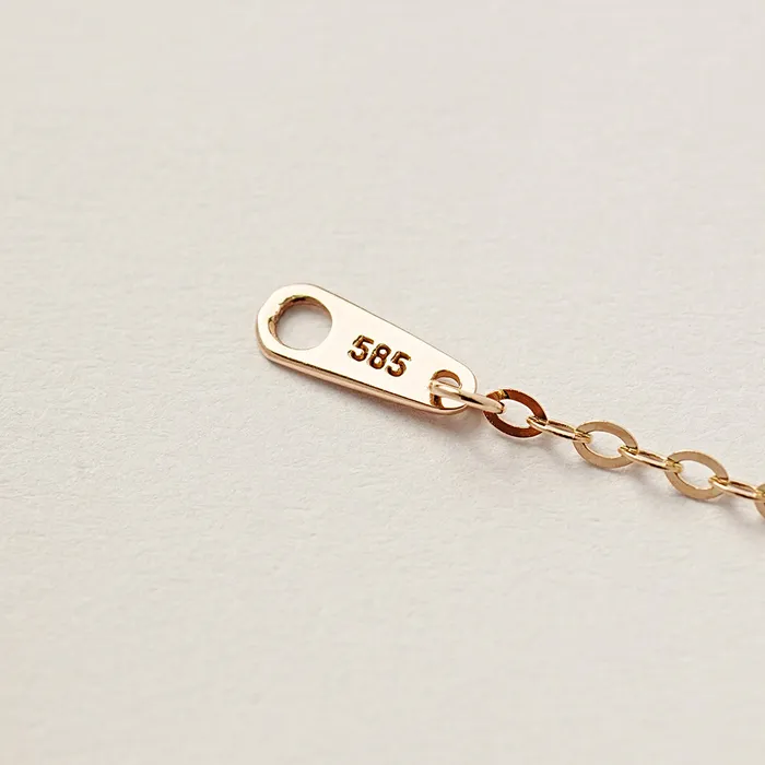 14K 18K Gold Moissanite Necklace MinimalBijoux Necklaces