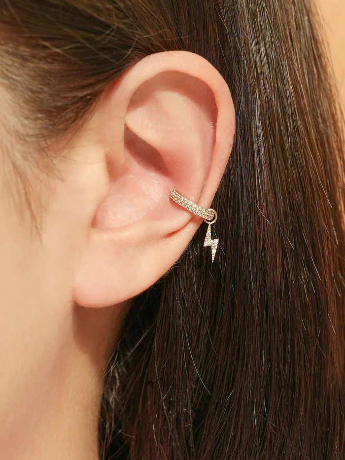 14K Hoop Charms MinimalBijoux Earrings