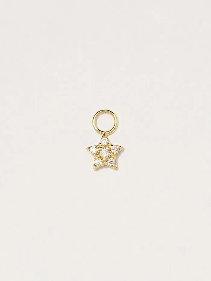 14K Hoop Charms MinimalBijoux Earrings