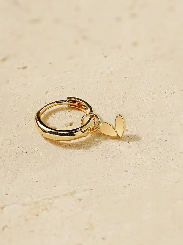 14K Hoop Charms MinimalBijoux Earrings