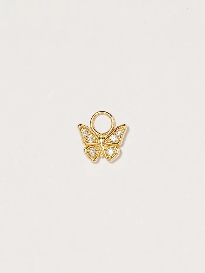 14K Hoop Charms MinimalBijoux Earrings