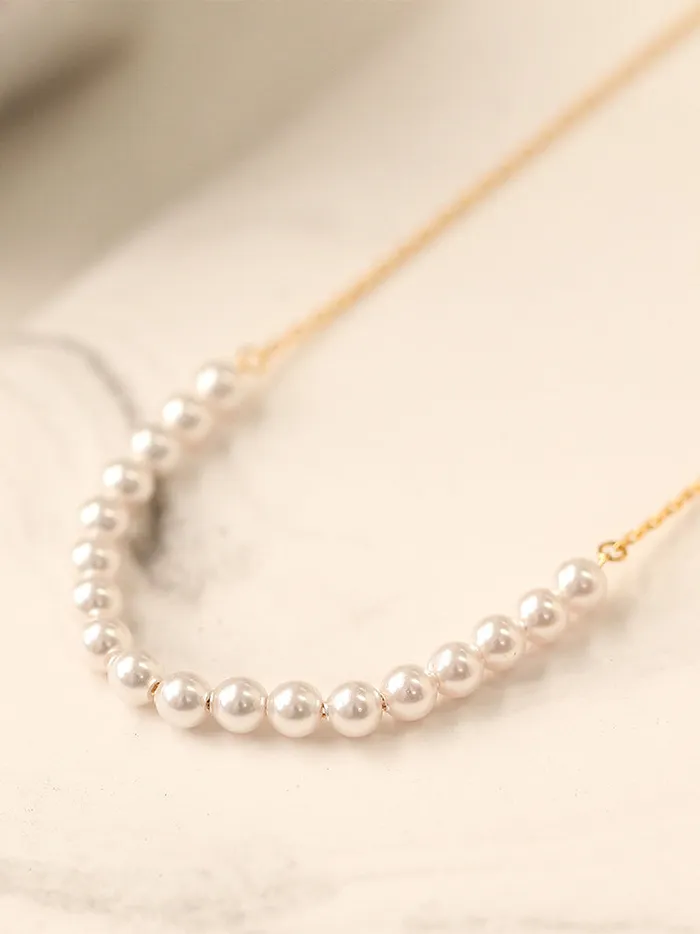 925 Silver Pearl necklace MinimalBijoux Necklaces