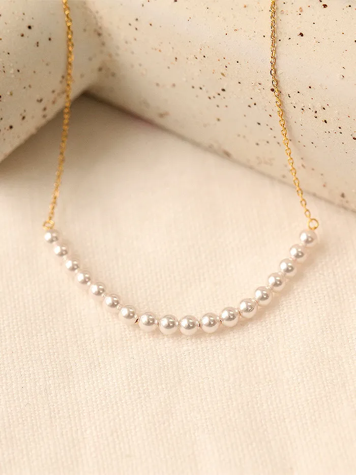 925 Silver Pearl necklace MinimalBijoux Necklaces