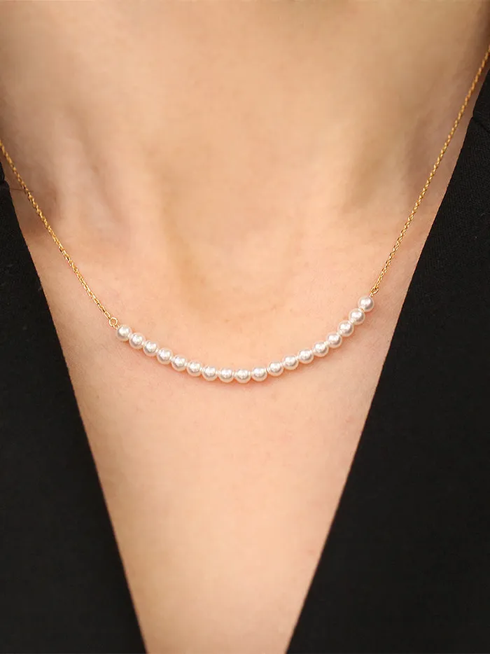 925 Silver Pearl necklace MinimalBijoux Necklaces