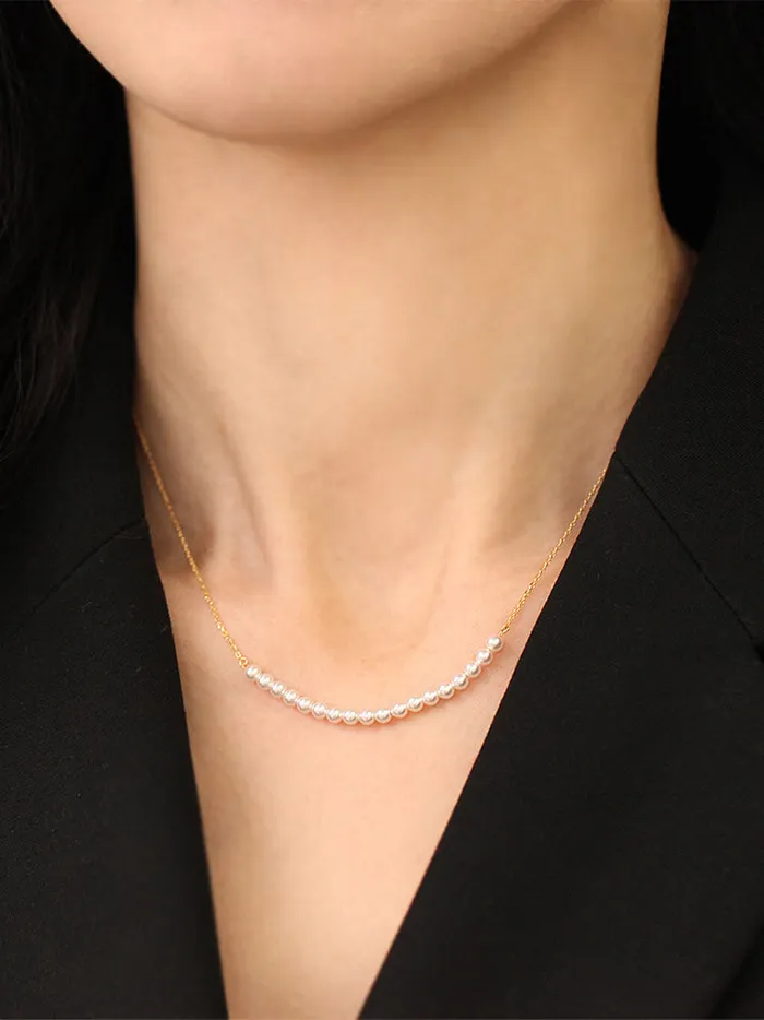 925 Silver Pearl necklace MinimalBijoux Necklaces