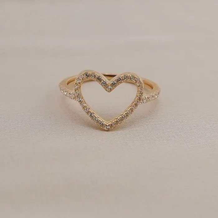 AB and J 14k Gold Womens Heart Ring Rings AB and J 14k Gold Womens Heart Ring Rings