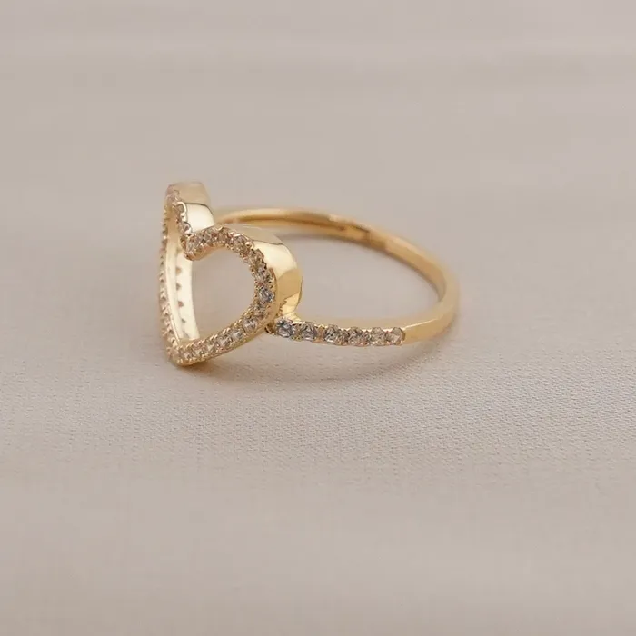 AB and J 14k Gold Womens Heart Ring Rings AB and J 14k Gold Womens Heart Ring Rings
