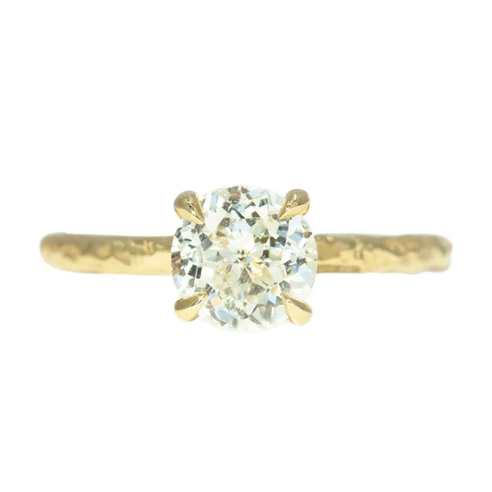 Anueva Jewelry PreStyled Sets 132ct GIA Crown Jubilee Diamond Evergreen Solitiare in 18k Yellow Gold Anueva Jewelry PreStyled Sets 132ct GIA Crown Jubilee Diamond Evergreen Solitiare in 18k Yellow Gold