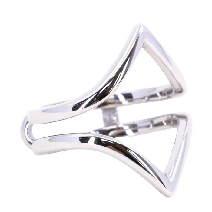 Anueva Jewelry Rings Hills and Valleys Pointed Ring Jacket in Solid Recycled 14k Gold