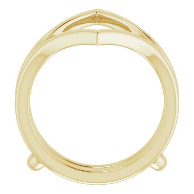 Anueva Jewelry Rings Hills and Valleys Pointed Ring Jacket in Solid Recycled 14k Gold