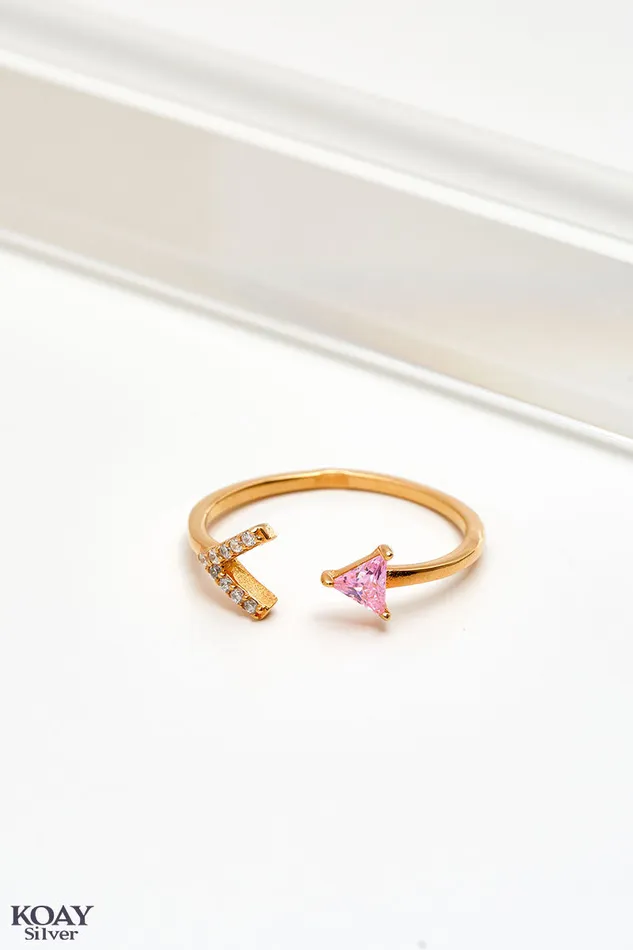 Arrow Zircon Rose Ring KOAY Silver Store Rings