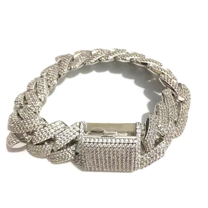 Bracelets APOLLO31 Prong Set Cuban Bracelet NEW