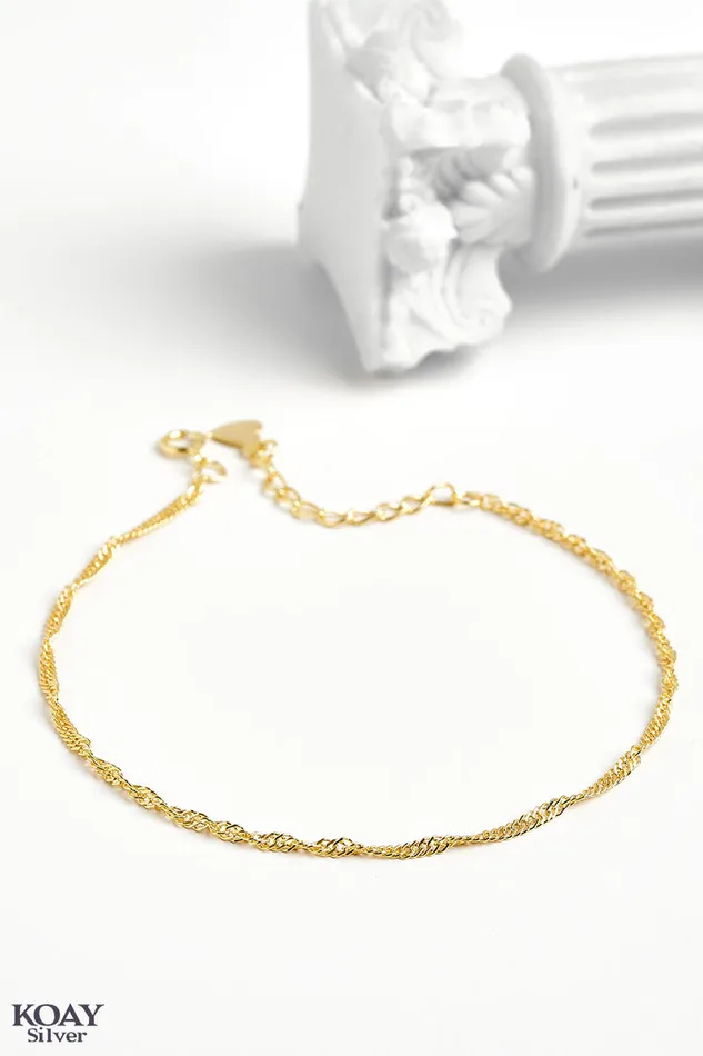 Bracelets KOAY Silver Store Twist Chain Bracelet BGP
