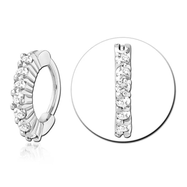 Bracelets Tulsa Body Jewelry 20g Stainless CZ Nostril Clicker