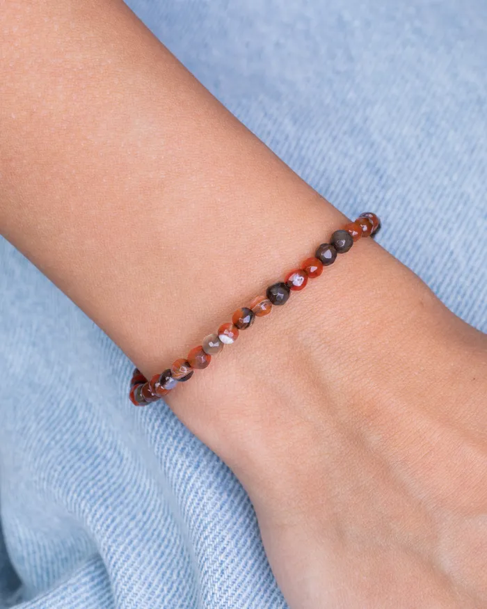 Colored Orange Brown Bracelet KOAY Silver Store Bracelets