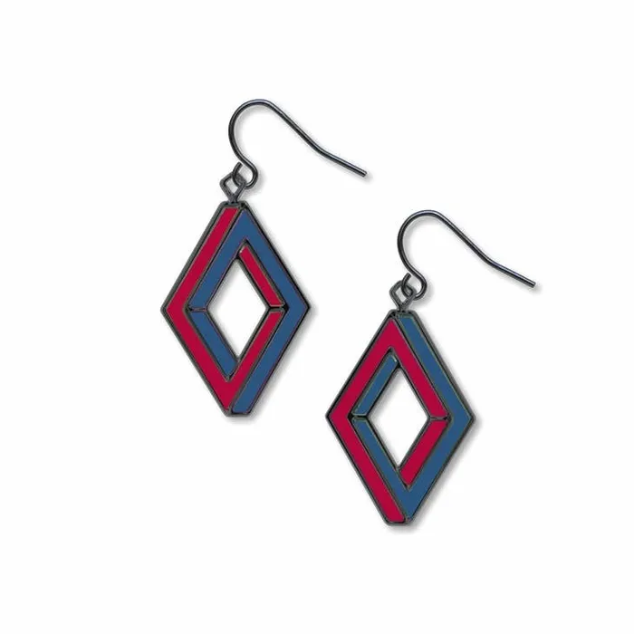 David and Howell Company Penrose Rectangle Earrings Earrings