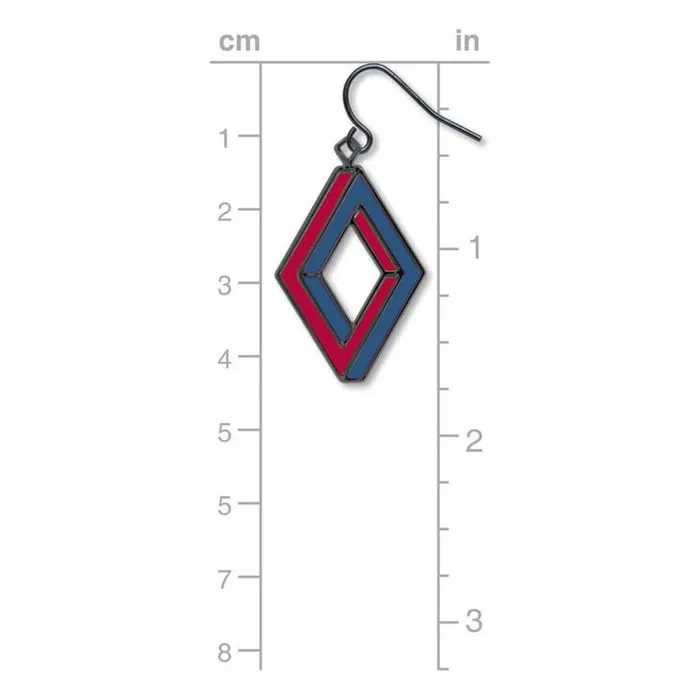 David and Howell Company Penrose Rectangle Earrings Earrings