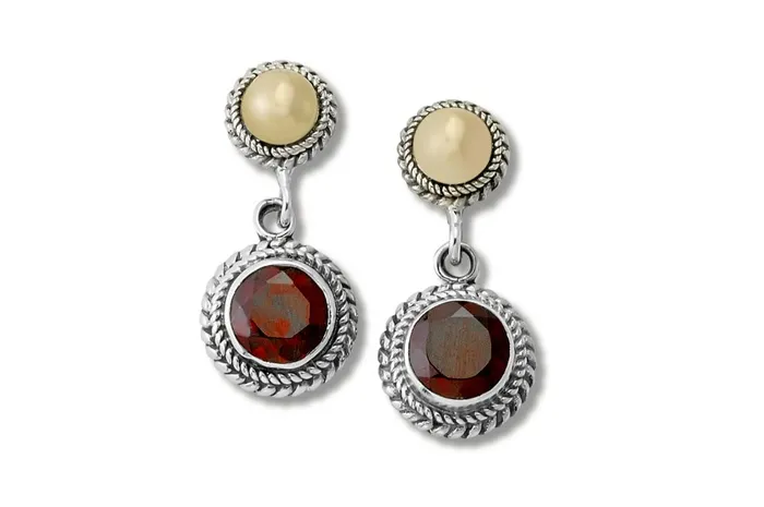 Doral Earrings Garnet Samuel B Earrings