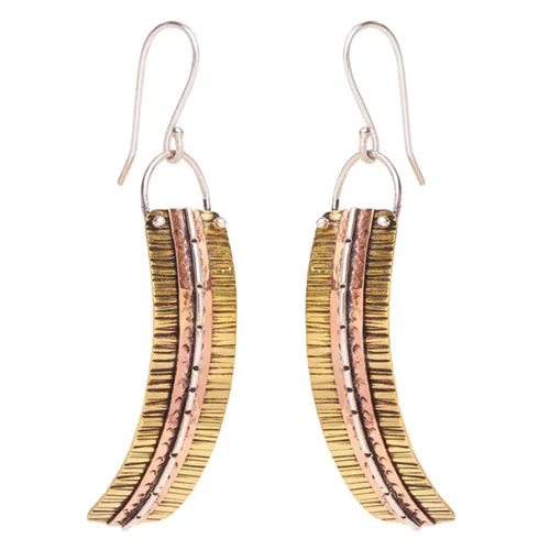 Earrings Diablo Organics Curved Traditional Earrings by Diablo Organics