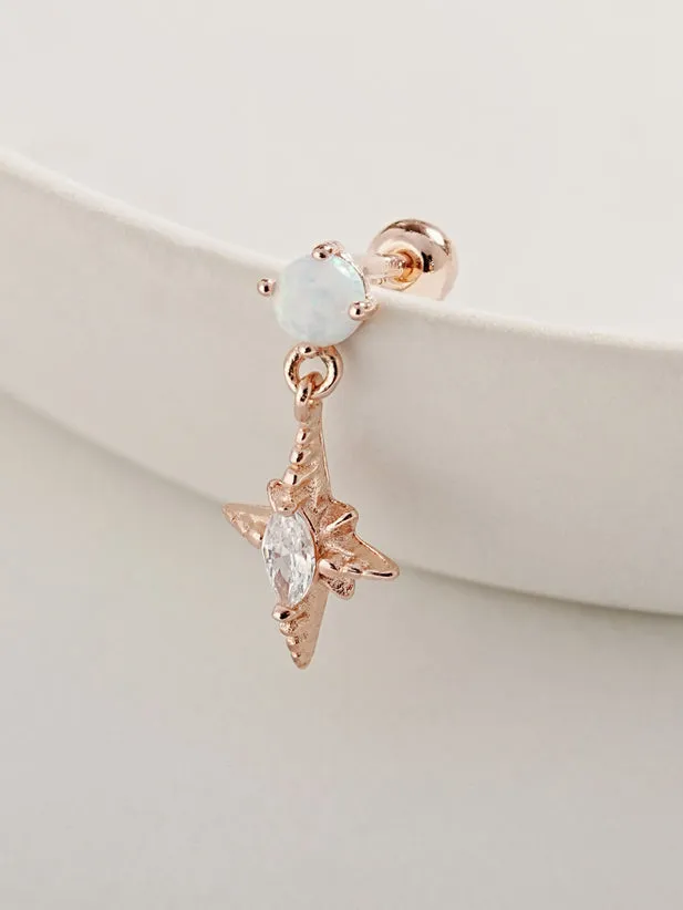 Earrings MinimalBijoux 925 Silver Magic Island Cartilage Earring 20G