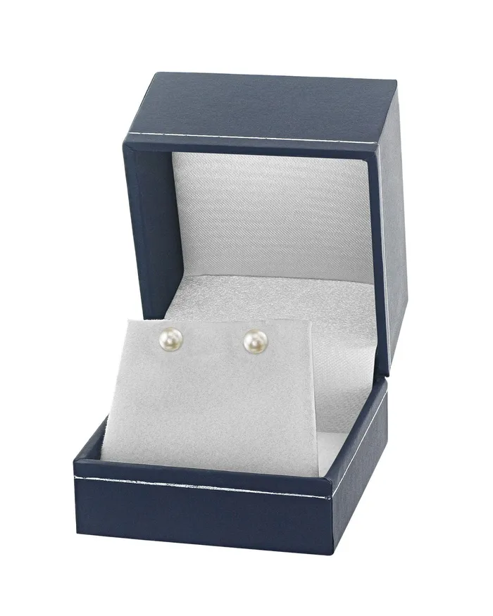 Earrings SPT 5560mm White Akoya Round Pearl Stud Earrings