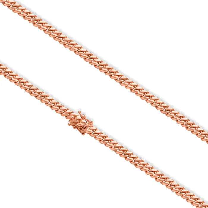 Gold Cuban Link Chain 5mm IF Co PreStyled Sets Gold Cuban Link Chain 5mm IF Co PreStyled Sets