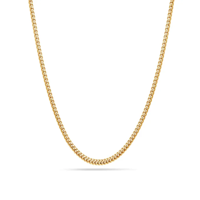 IF Co PreStyled Sets Gold Cuban Link Chain 2mm