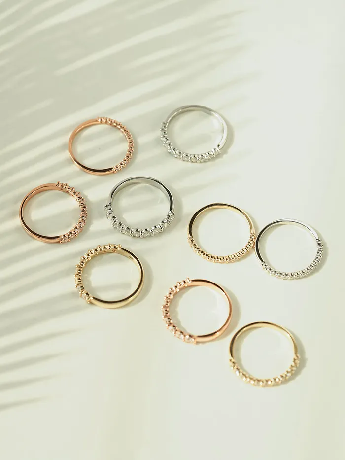 MinimalBijoux 14K Moissanite Guard Ring Rings