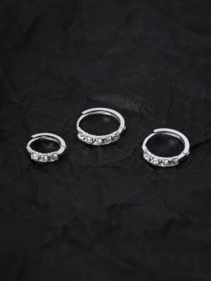 MinimalBijoux Earrings 14K 18K Gold Moissanite Cartilage Hoop Earring