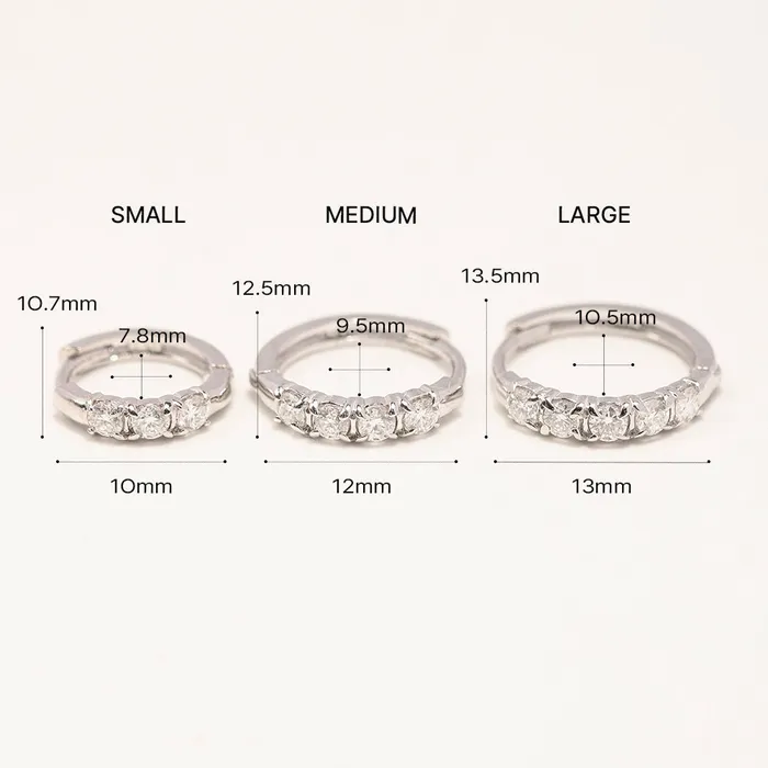 MinimalBijoux Earrings 14K 18K Gold Moissanite Cartilage Hoop Earring