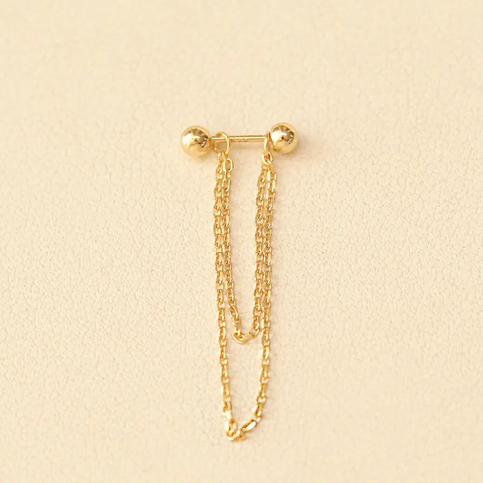 MinimalBijoux PreStyled Sets 14K Gold Piercing Layered Extender Chain