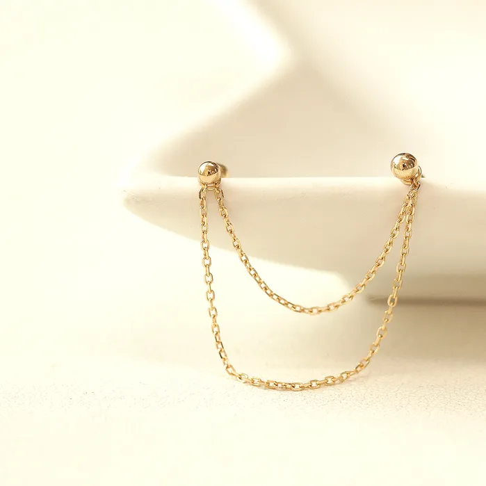 MinimalBijoux PreStyled Sets 14K Gold Piercing Layered Extender Chain