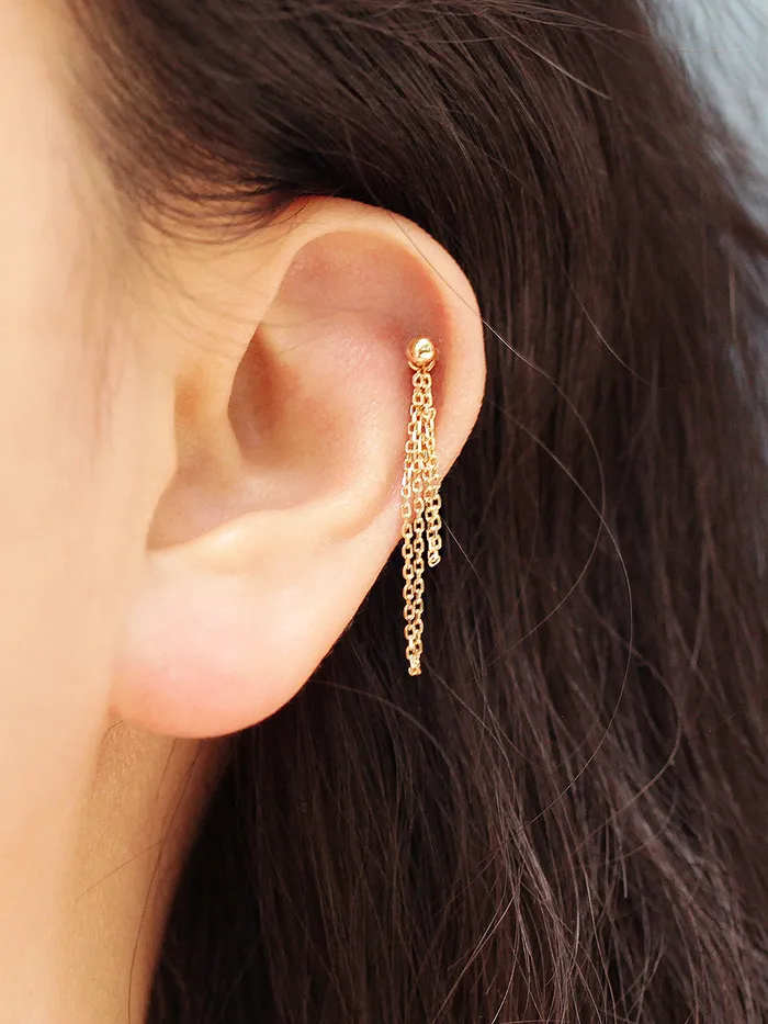 MinimalBijoux PreStyled Sets 14K Gold Piercing Layered Extender Chain
