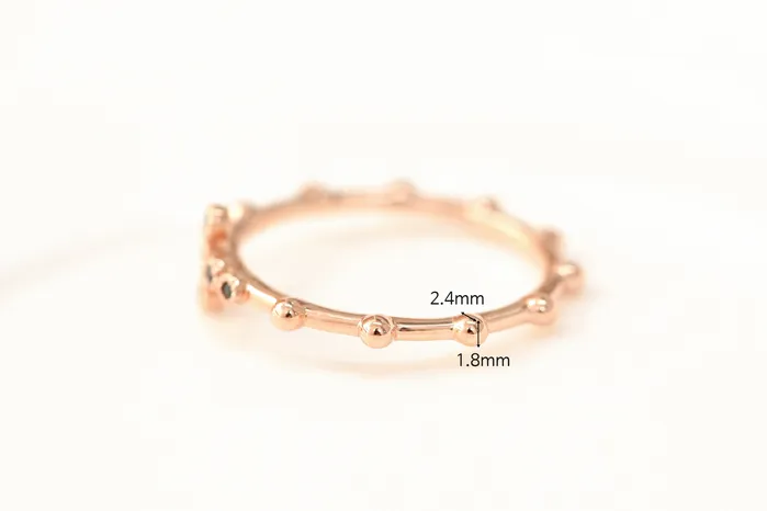 MinimalBijoux Rings 14K 18K Gold Cross Onyx Ring