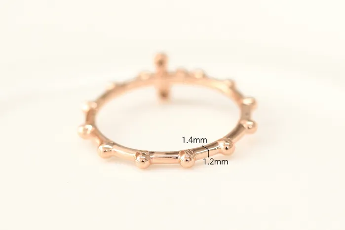 MinimalBijoux Rings 14K 18K Gold Cross Onyx Ring