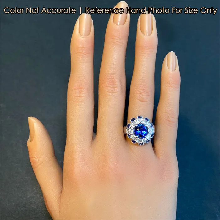 Moriartys Gem Art 14K White Gold Sapphire and Diamond Ring 306 Carats By Steve Moriarty Rings