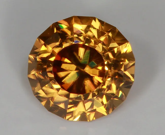 Moriartys Gem Art Rings BrownYellow Round Brilliant Cut Zircon Gemstone 370 Carats Moriartys Gem Art Rings BrownYellow Round Brilliant Cut Zircon Gemstone 370 Carats